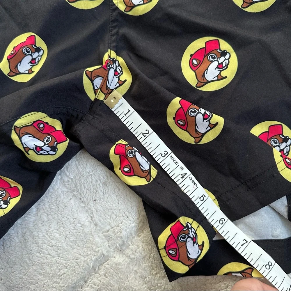 Buc-cee's | Black And Yellow Logo Swim Trunks | Size 2X
